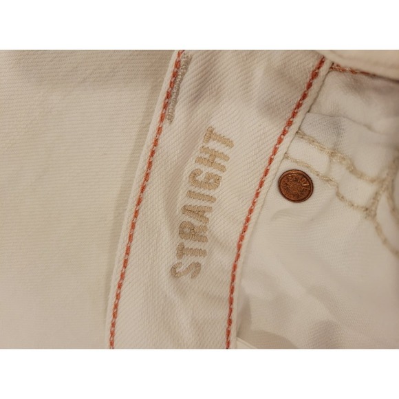 American Eagle Men's White Jeans Straight Leg 29 32 Casual - Picture 7 of 8